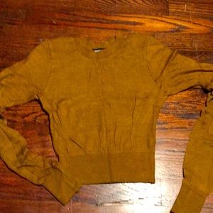 American Apparel Cropped Sweater Brown